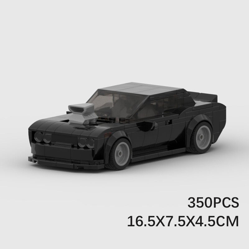 Dodge Challenger MOC Style Building Blocks Muscle Car Model Collectible Sports Toy Gift