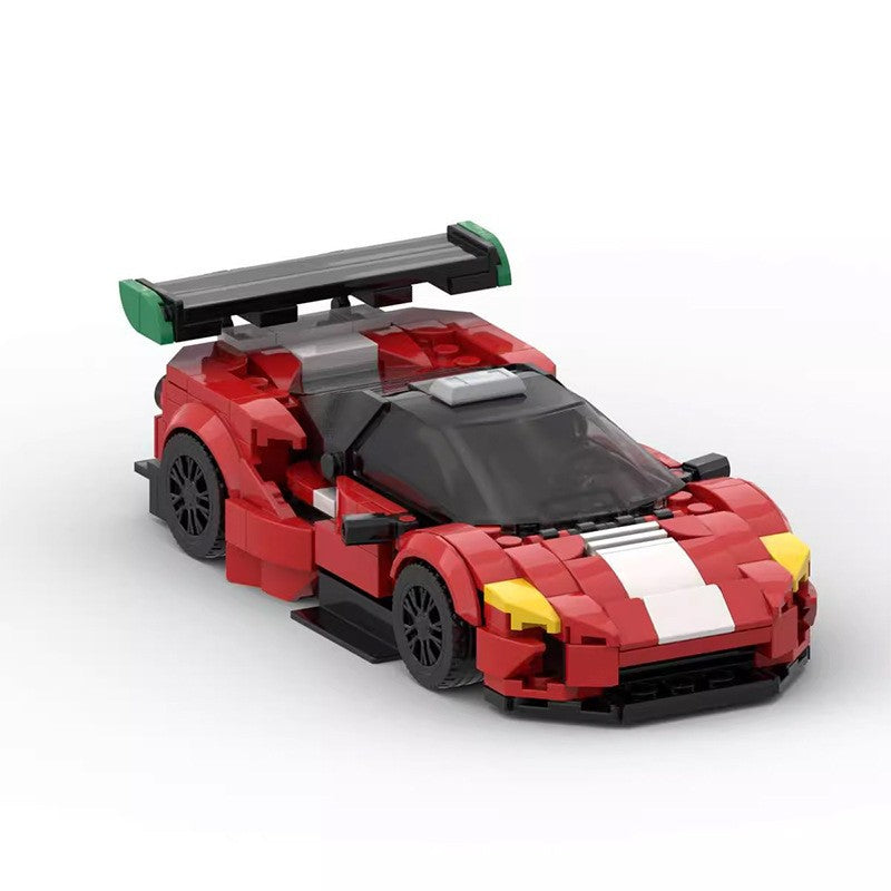 Ferrari 488 GT3 MOC Style Building Blocks Racing Supercar Model Collectible Toy Gift