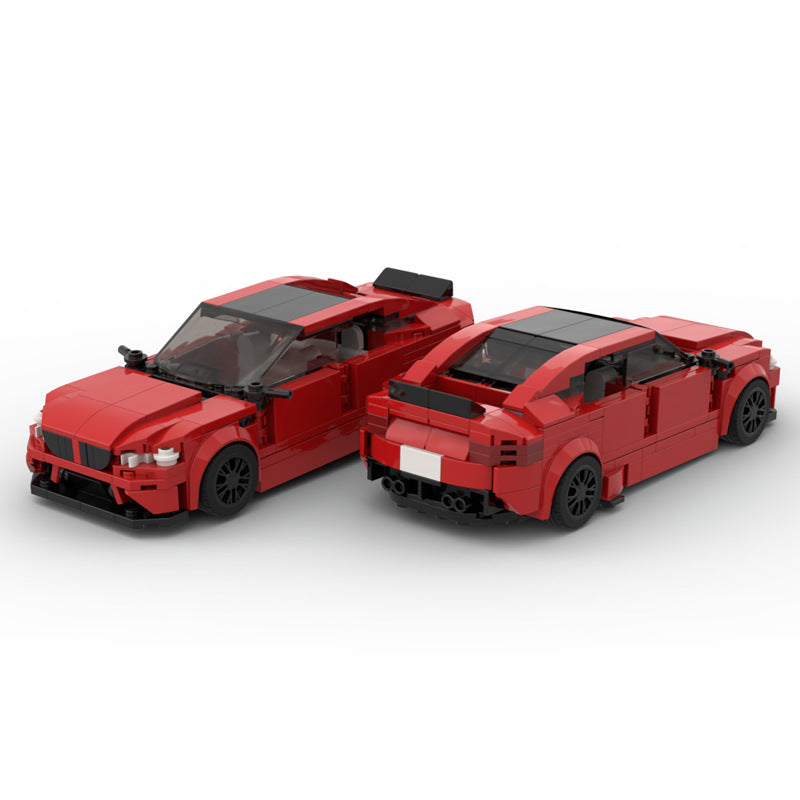 BMW M5 Police Car MOC-Style Building Block Set | DIY Sports Car Construction Model for Kids & Collectors