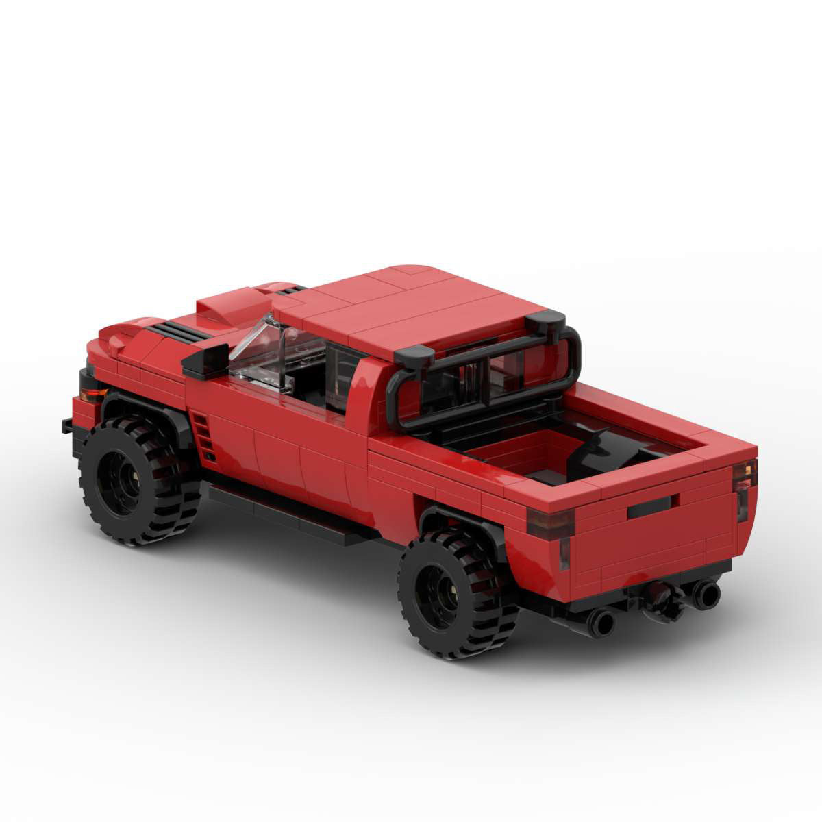 Dodge Ram 1500 TRX MOC Style Building Blocks Pickup Truck Model Off Road Collectible Toy Gift