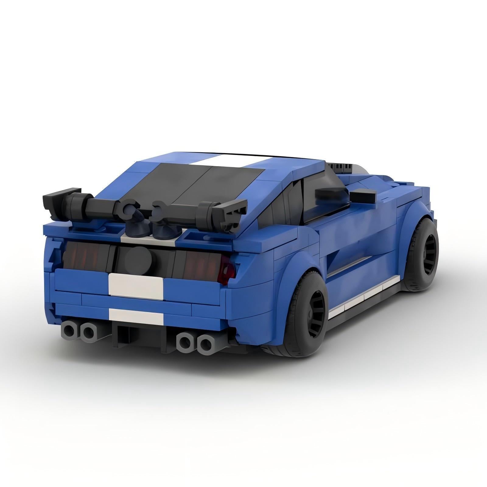MOC Ford Mustang Shelby GT500 Building Blocks – Classic Sports Car Brick Model Toy for Collectors
