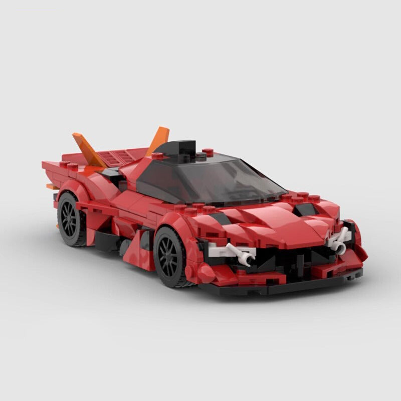 MOC Apollo EVO Supercar Building Block Model – 336PCS Collectible Brick Toy (16.5x7x4cm)
