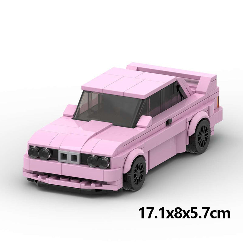 BMW M3 E30 MOC-Style Building Block Model – Classic Sports Car Collectible Toy for Kids & Adults