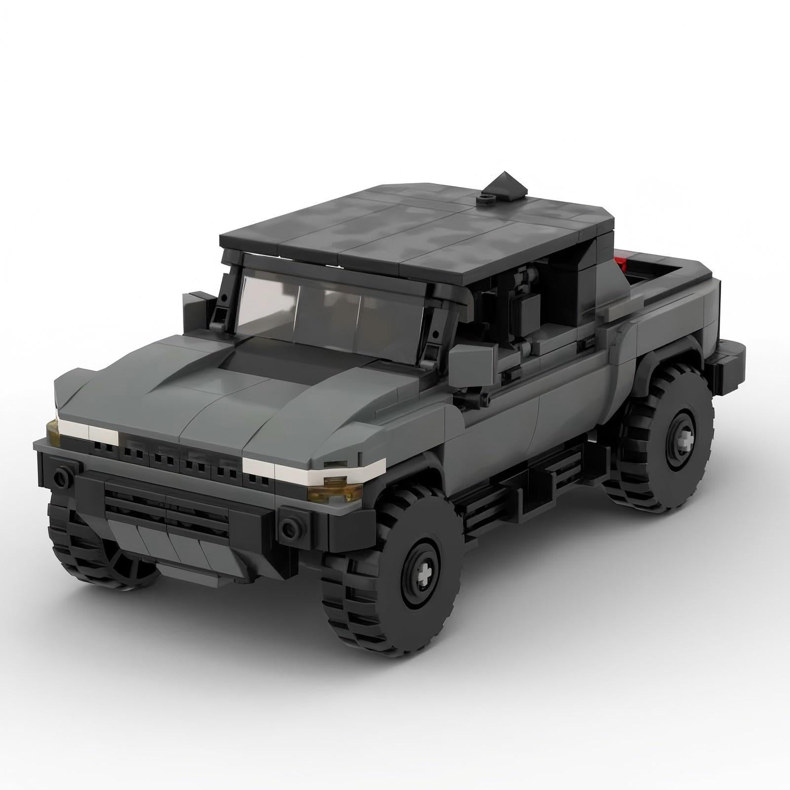 MOC Hummer HEV Building Blocks Model – Military Off-Road SUV Collectible Brick Toy