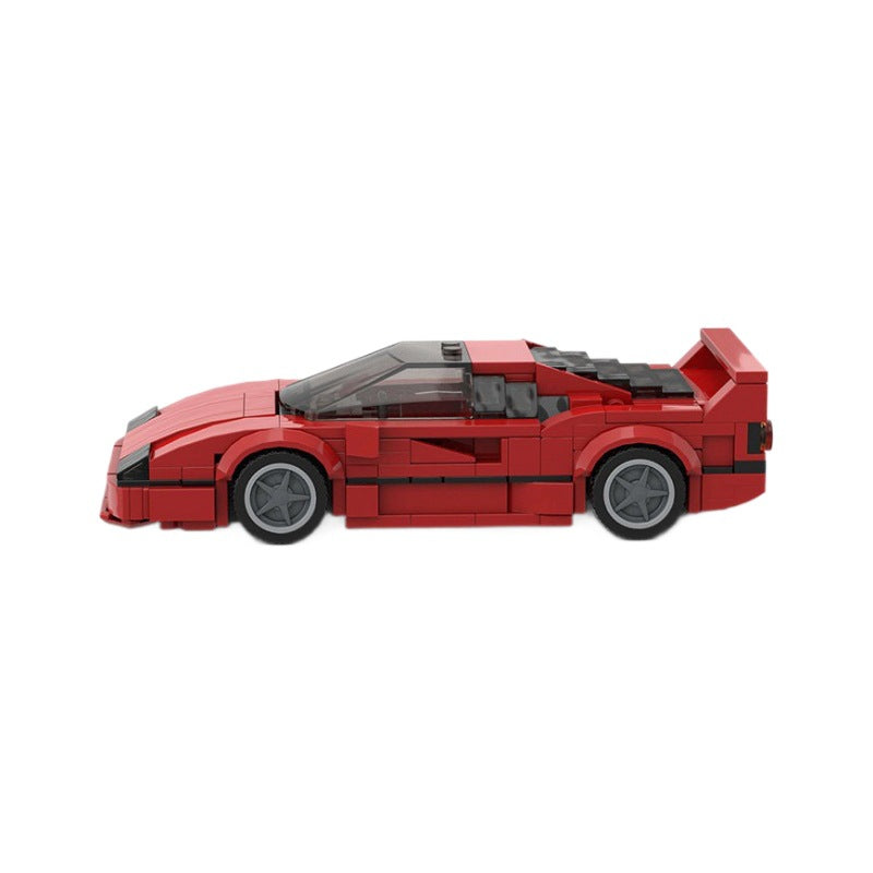 Ferrari F40 MOC Style Building Blocks Classic Supercar Model Collectible Racing Toy Gift