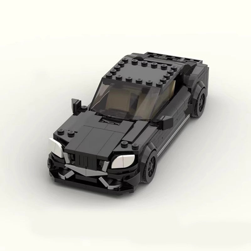 MOC Mercedes Maybach S680 Luxury Car Building Blocks Model – Collectible Black Brick Sedan