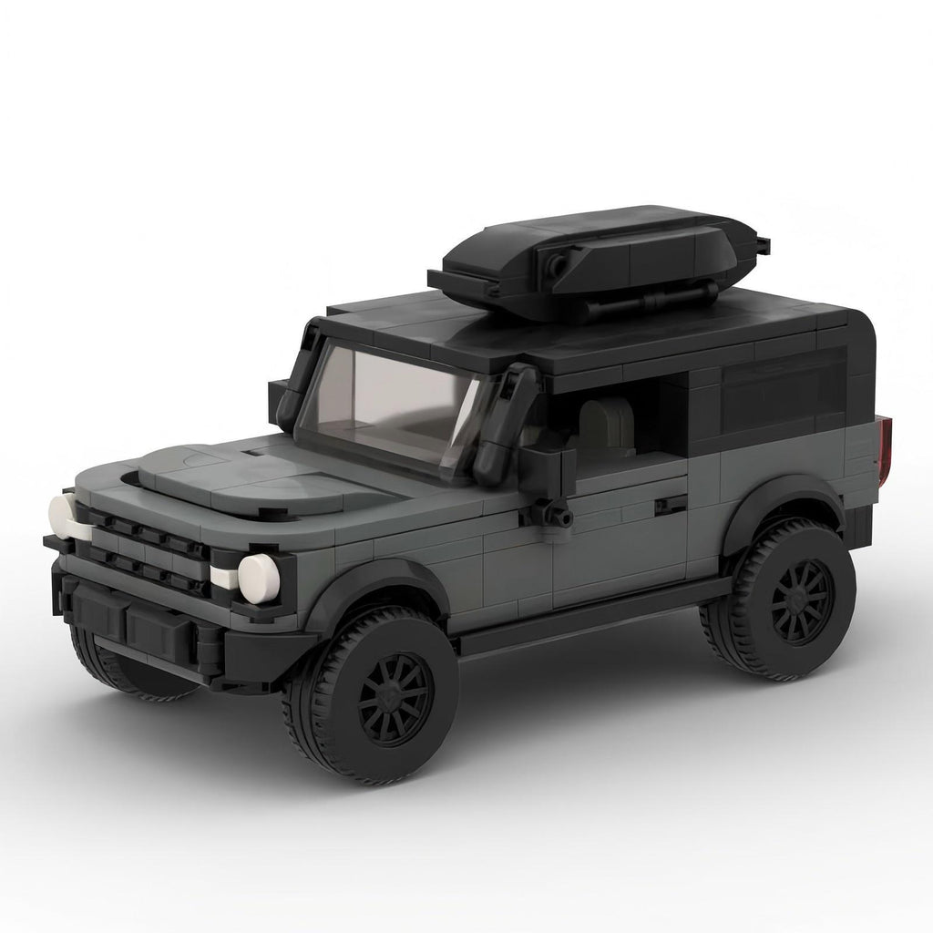 MOC Ford Bronco Off-Road SUV Building Blocks – Classic 4x4 Brick Model Toy for Collectors & Kids