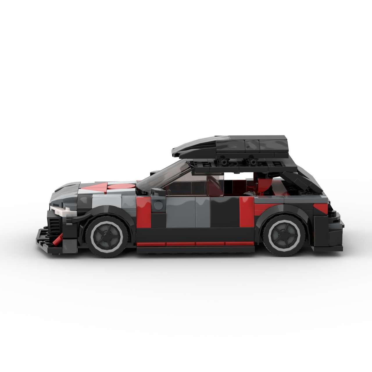 Audi RS6 MOC-Style Building Block Set | DIY Sports Car Model Kit for Kids & Adults