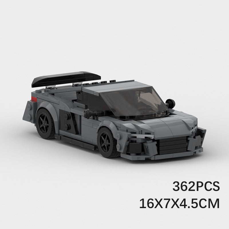 Audi R8 MOC Compatible Building Block Car Model – Sports Car Brick Kit for Collectors & Kids