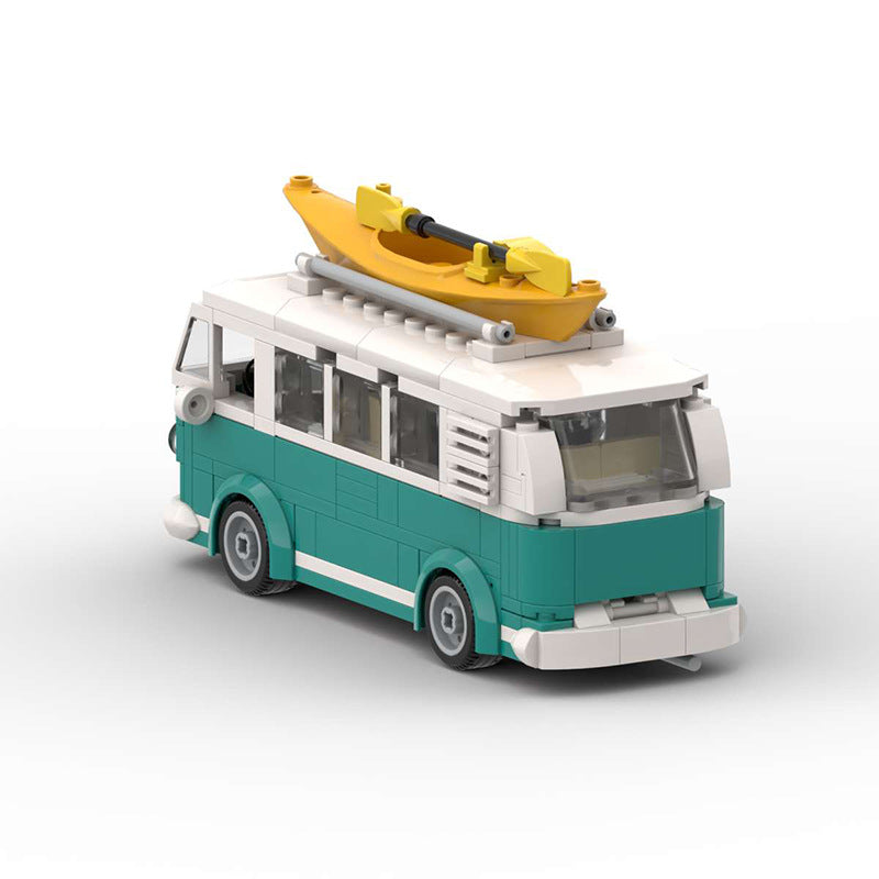 Volkswagen VW T1 Camper Van MOC Style Building Blocks Classic Bus Model Collectible Toy Gift