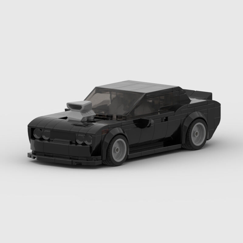 Dodge Challenger MOC Style Building Blocks Muscle Car Model Collectible Sports Toy Gift