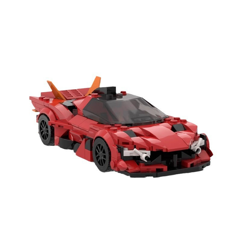 MOC Apollo EVO Supercar Building Block Model – 336PCS Collectible Brick Toy (16.5x7x4cm)