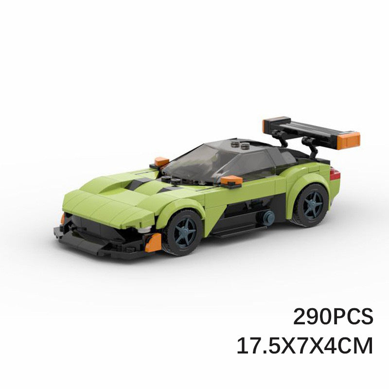MOC Aston Martin Vulcan GT3 Building Block Model – 290PCS Supercar Racing Brick Toy