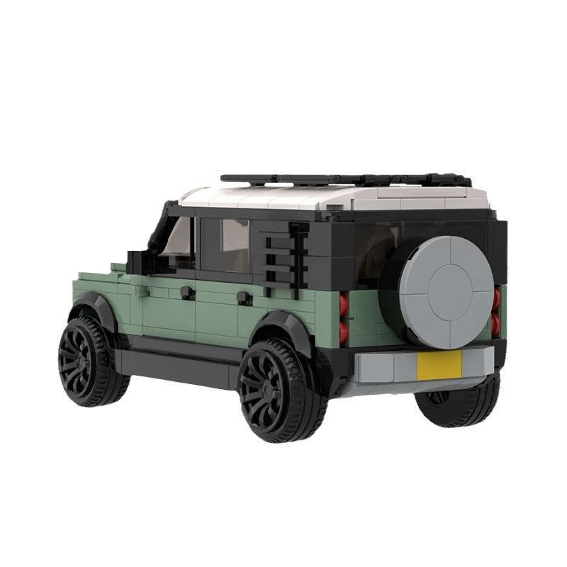 MOC Land Rover Defender Building Block Model – Classic 4x4 Off-Road SUV Brick Car Toy for Collectors & Kids