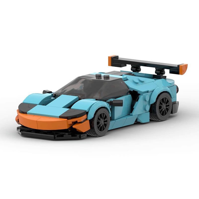 Ford GT40 MOC Style Racing Car Building Blocks Classic Supercar Model Collectible Toy
