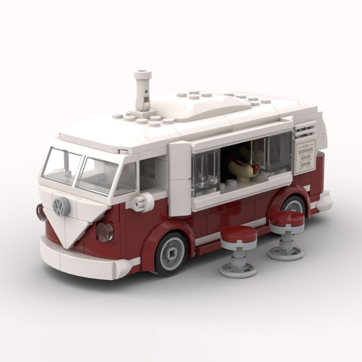 Volkswagen VW T1 Camper Van MOC Style Building Blocks Classic Bus Model Collectible Toy Gift