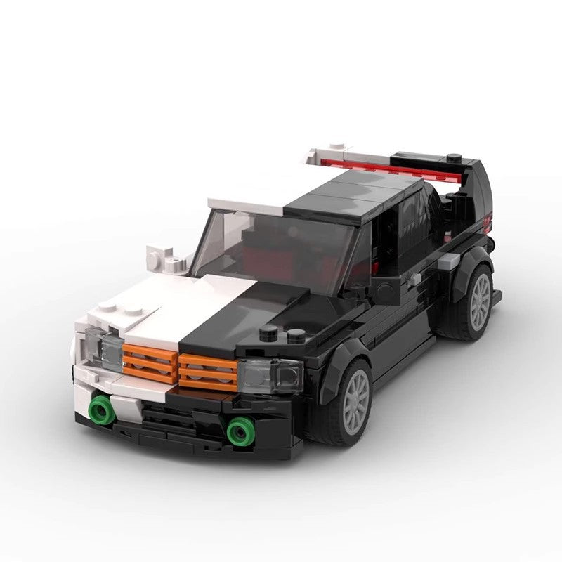 Mercedes Benz 190E MOC Style Building Blocks Classic Racing Car Model Collectible Toy Gift