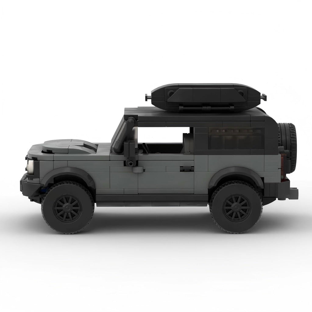 MOC Ford Bronco Off-Road SUV Building Blocks – Classic 4x4 Brick Model Toy for Collectors & Kids