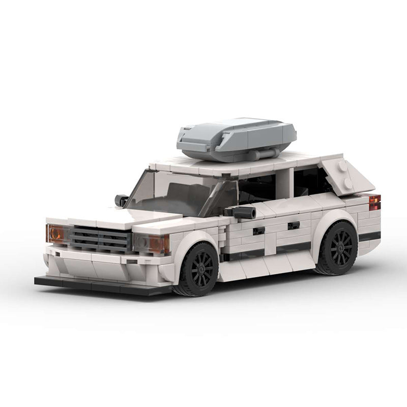 Mercedes Benz S124 MOC Style Building Blocks Classic Wagon Car Model Collectible Toy Gift
