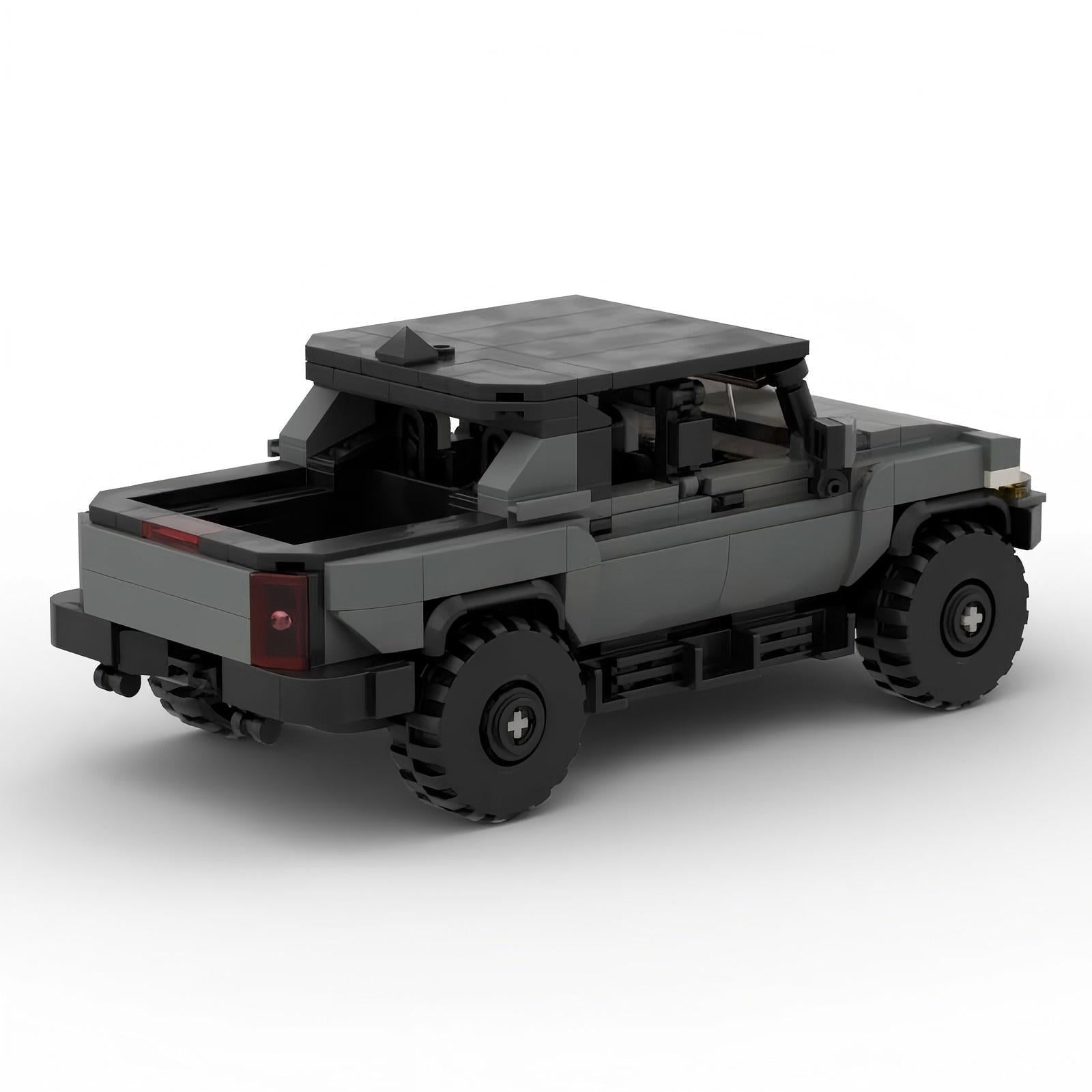 MOC Hummer HEV Building Blocks Model – Military Off-Road SUV Collectible Brick Toy