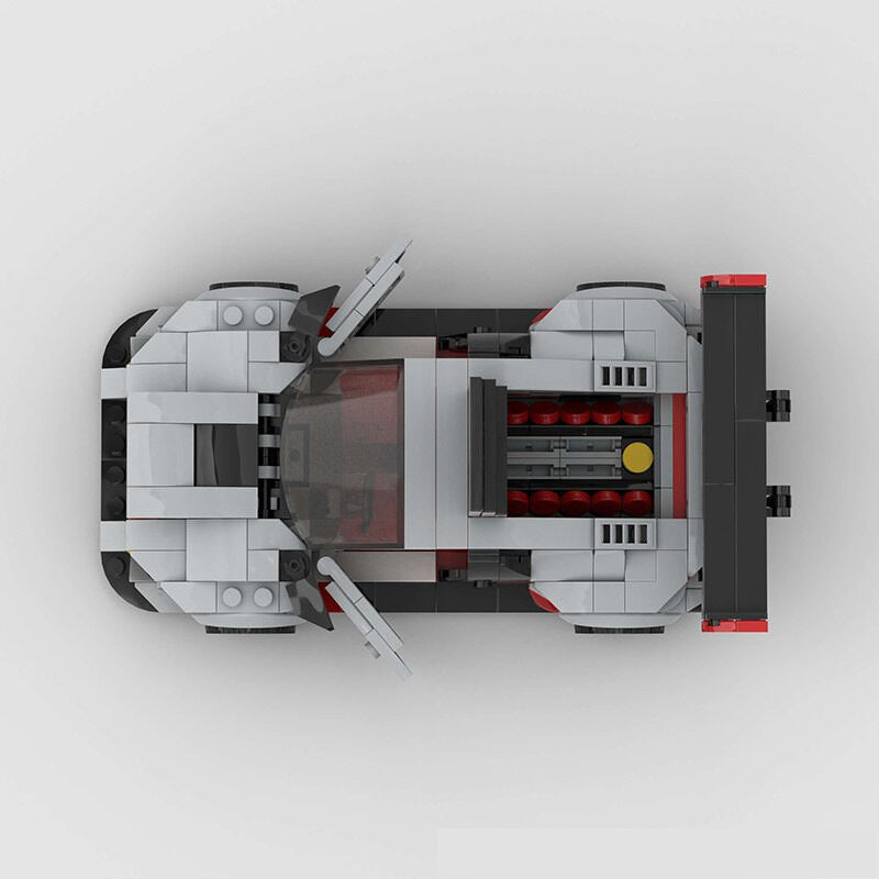 Audi R8 GT3 MOC Compatible Racing Car Building Block Model – Supercar Brick Kit for Collectors & Kids