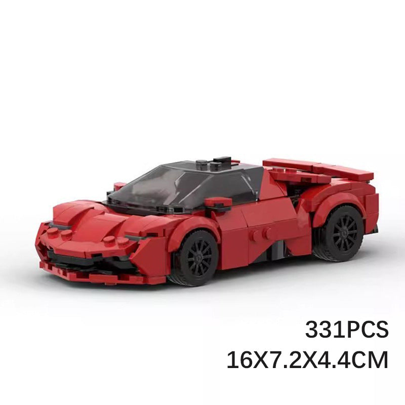 Ferrari SF90 Stradale MOC Style Supercar Building Blocks Model Collectible Toy Gift