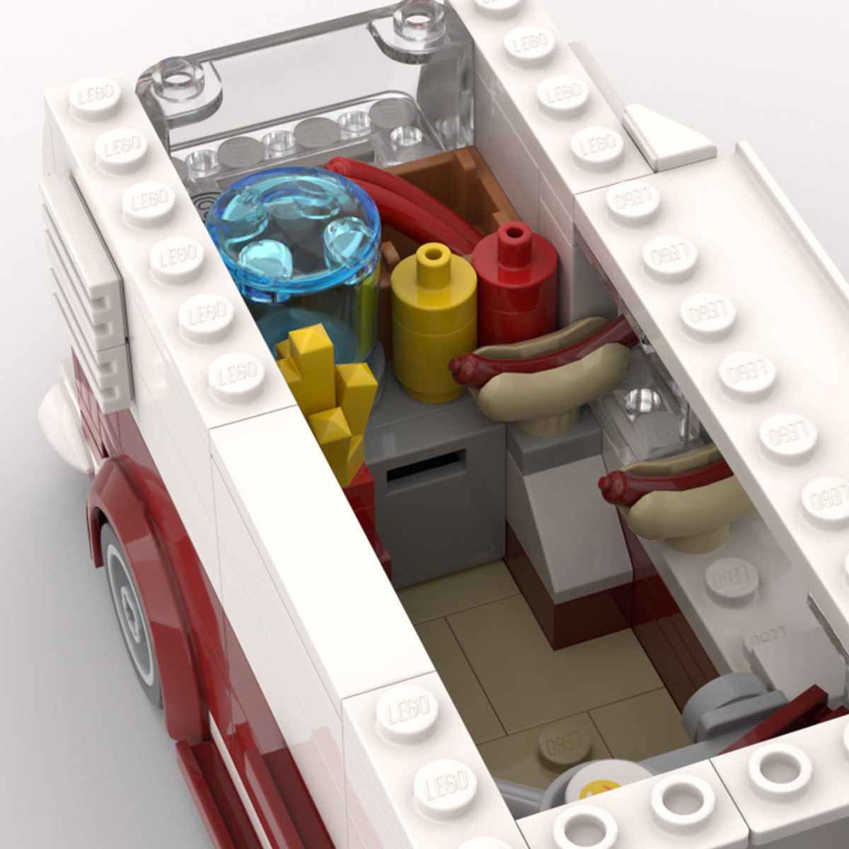 Volkswagen VW T1 Camper Van MOC Style Building Blocks Classic Bus Model Collectible Toy Gift