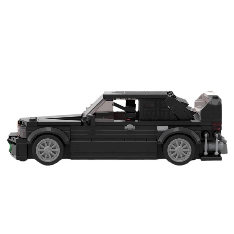 Mercedes Benz 190E MOC Style Building Blocks Classic Racing Car Model Collectible Toy Gift