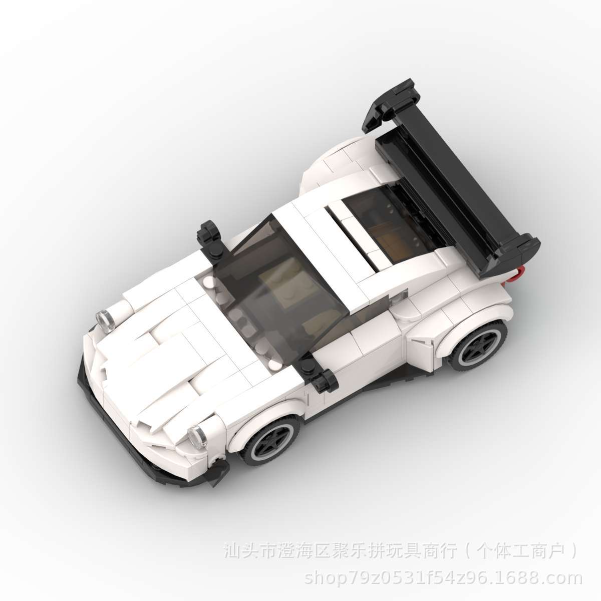 Porsche 911 MOC-Style Building Blocks Racing Car Model Collectible Sports Toy Gift