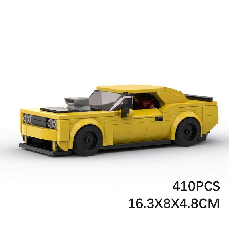 Dodge Challenger Dom MOC Style Building Blocks Muscle Car Model Collectible Fast Furious Toy Gift