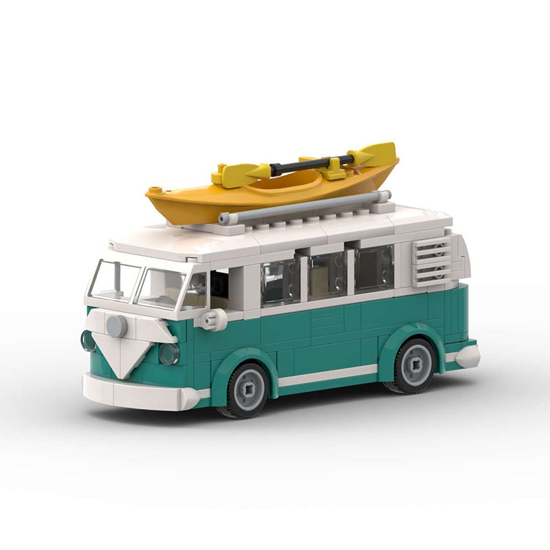 Volkswagen VW T1 Camper Van MOC Style Building Blocks Classic Bus Model Collectible Toy Gift
