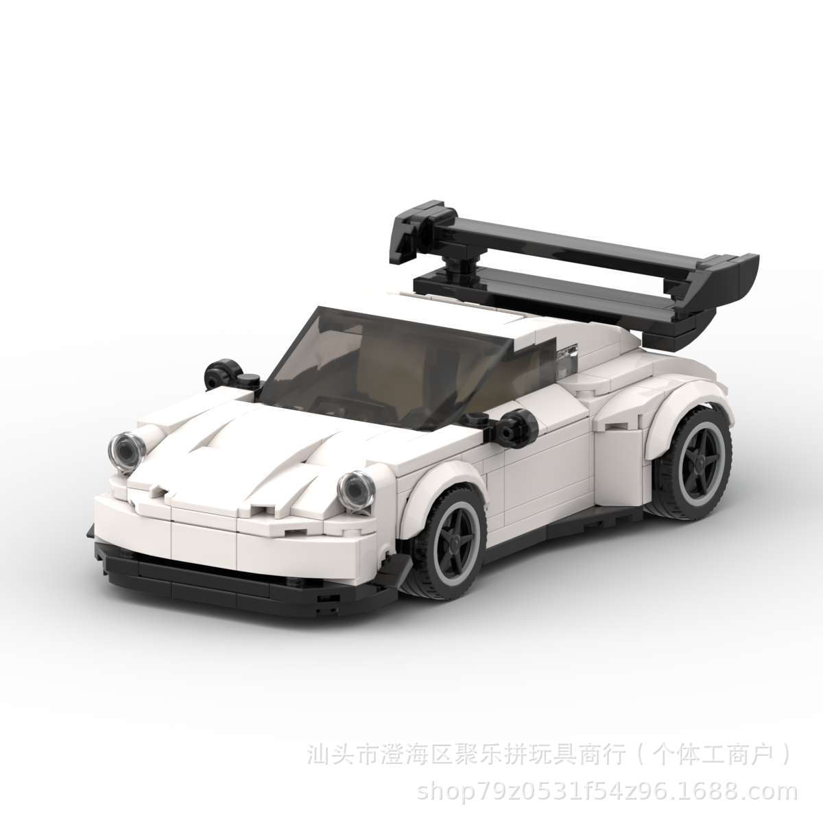 Porsche 911 MOC-Style Building Blocks Racing Car Model Collectible Sports Toy Gift