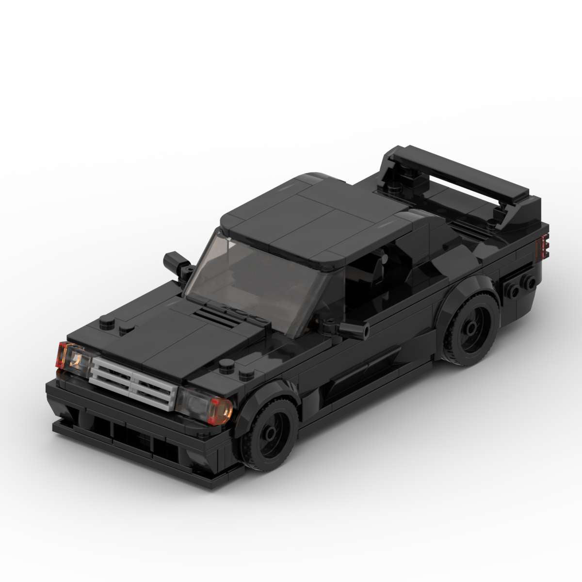 Mercedes Benz 190E MOC Style Building Blocks Classic Racing Car Model Collectible Toy Gift