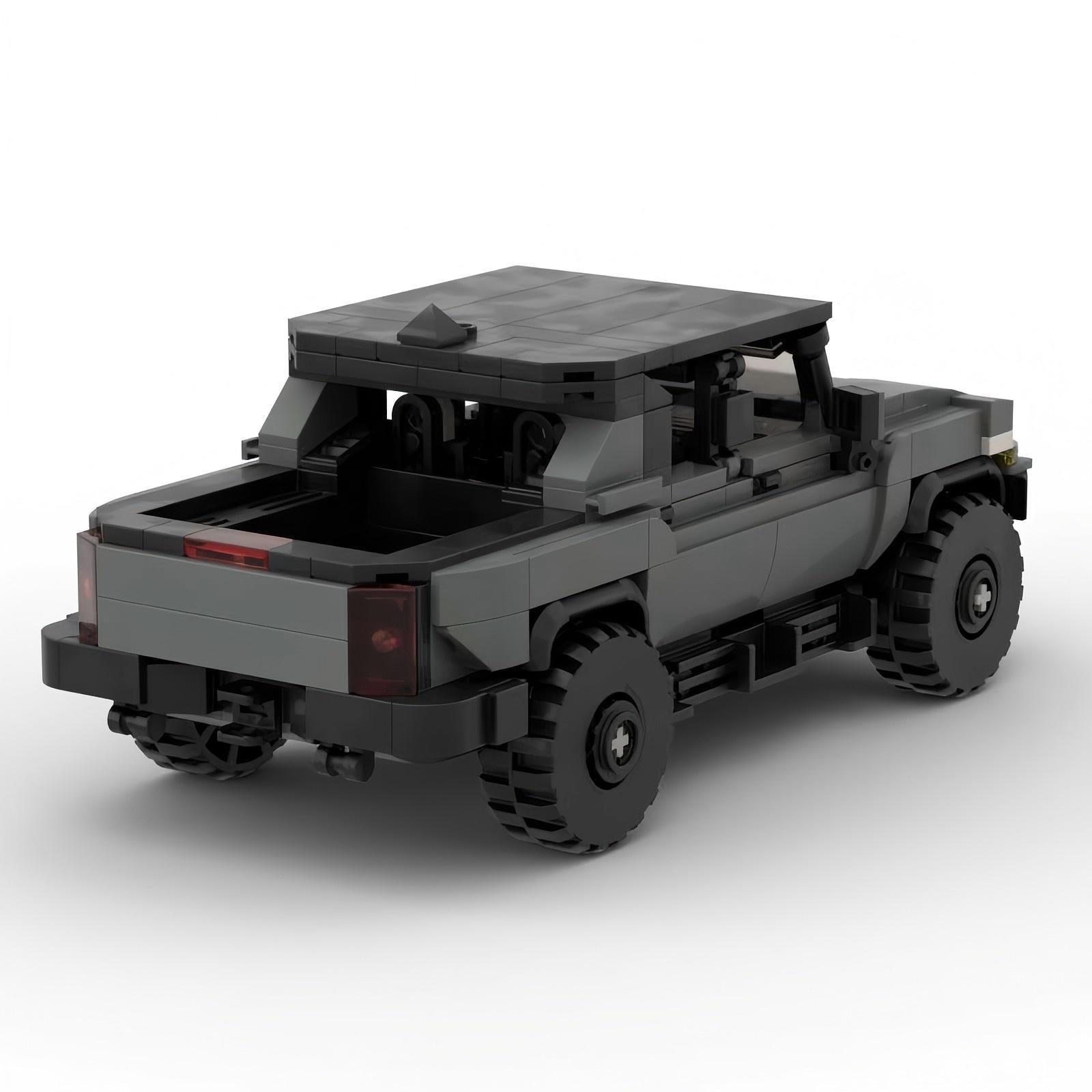 MOC Hummer HEV Building Blocks Model – Military Off-Road SUV Collectible Brick Toy