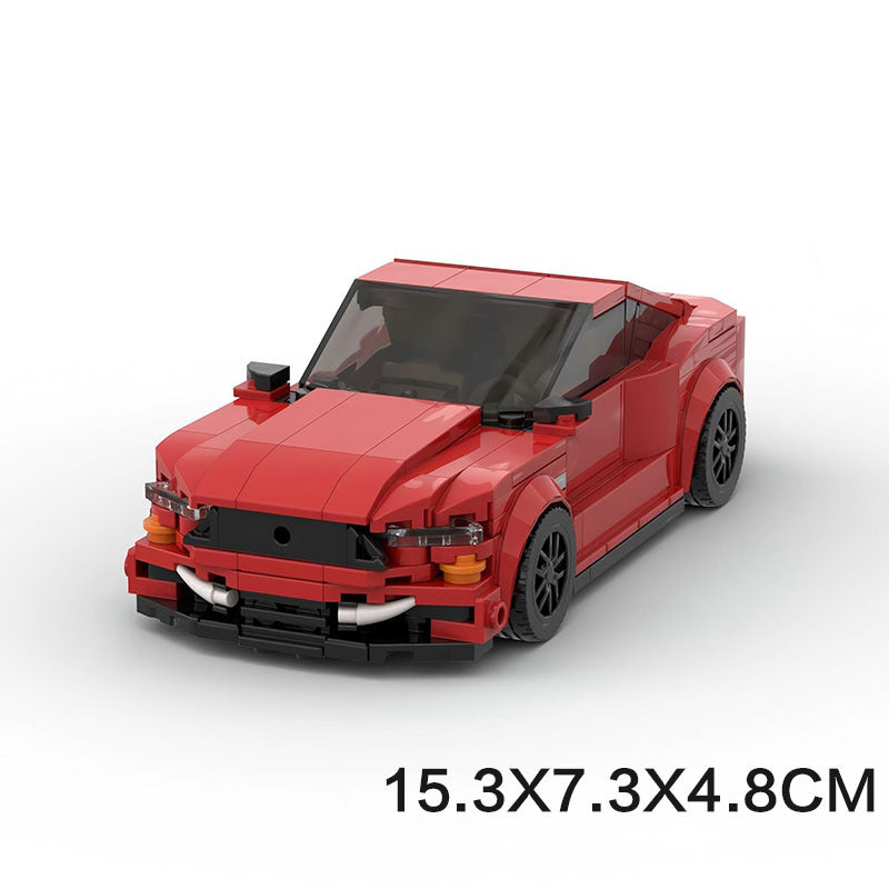 MOC Ford Mustang Building Blocks – Classic Muscle Car Brick Model Toy for Collectors & Enthusiasts