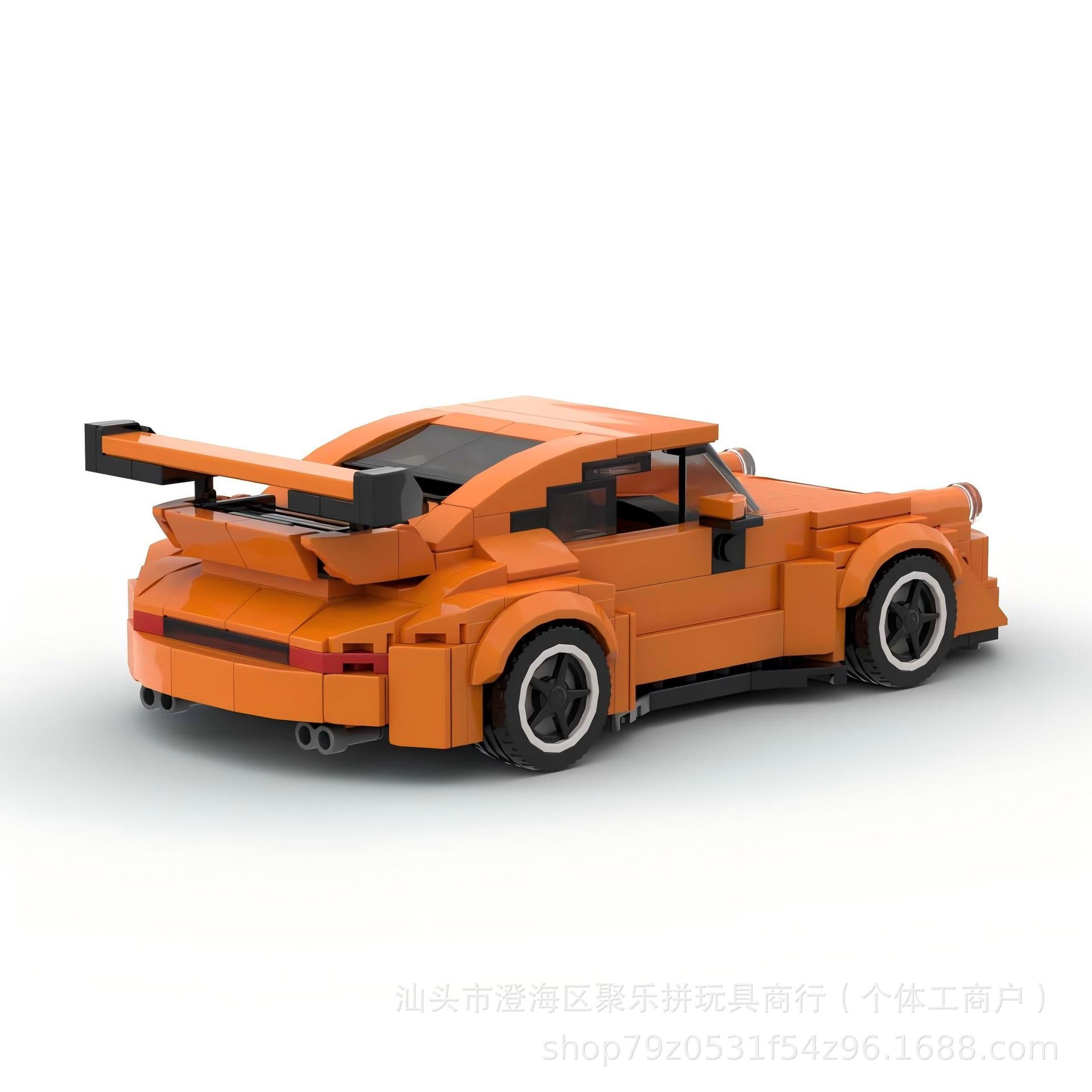 Porsche 911 MOC-Style Building Blocks Racing Car Model Collectible Sports Toy Gift