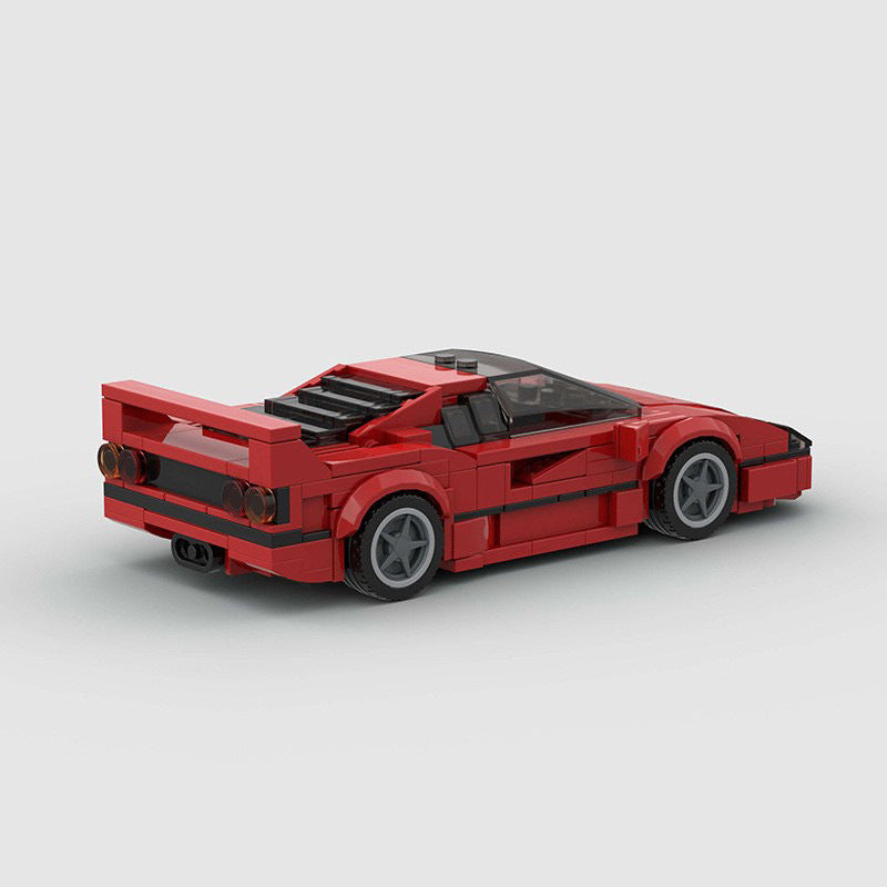 Ferrari F40 MOC Style Building Blocks Classic Supercar Model Collectible Racing Toy Gift