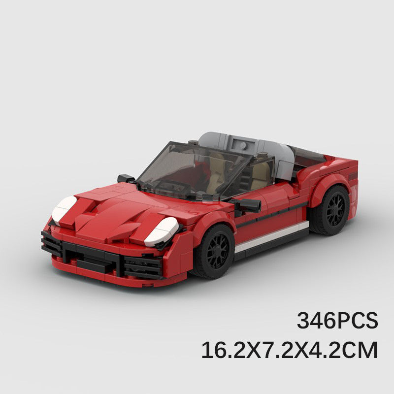 Porsche 911 Targa MOC-Style Building Blocks Sports Car Model Collectible Toy Gift
