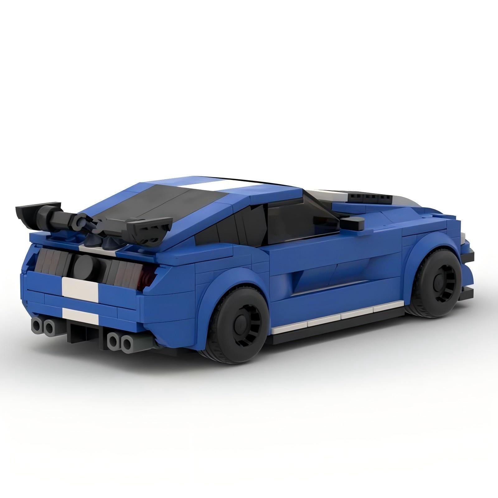 MOC Ford Mustang Shelby GT500 Building Blocks – Classic Sports Car Brick Model Toy for Collectors