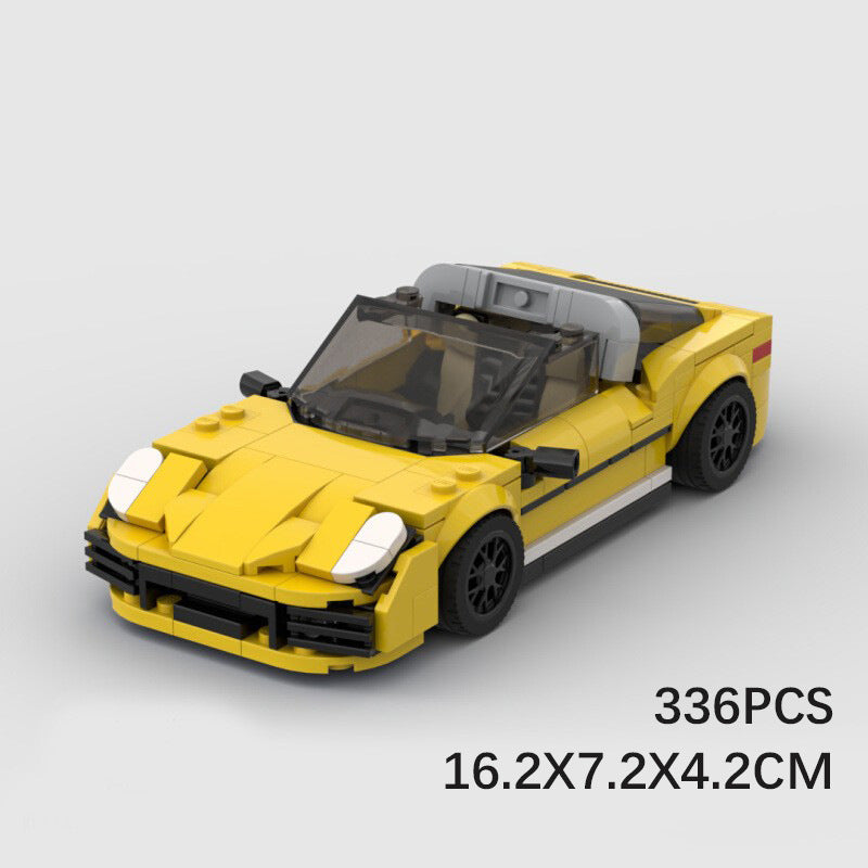 Porsche 911 Targa MOC-Style Building Blocks Sports Car Model Collectible Toy Gift