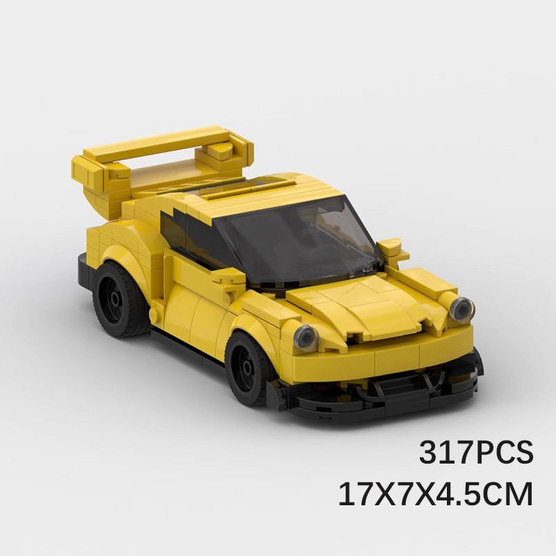 Porsche 911 MOC-Style Building Blocks Racing Car Model Collectible Sports Toy Gift