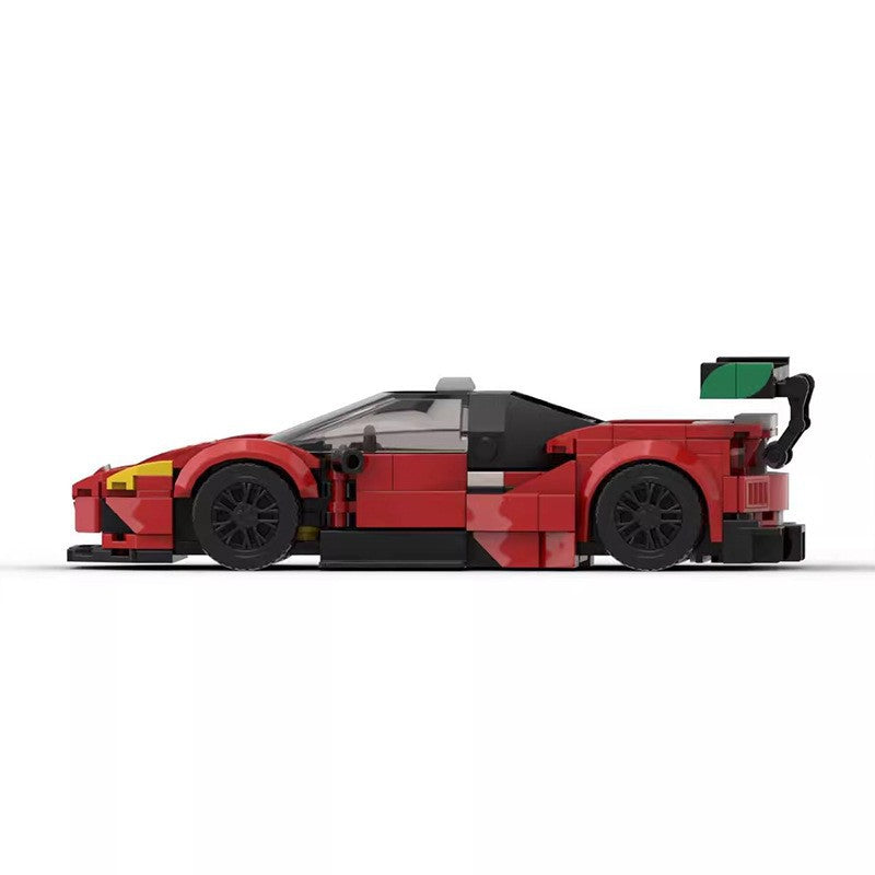 Ferrari 488 GT3 MOC Style Building Blocks Racing Supercar Model Collectible Toy Gift