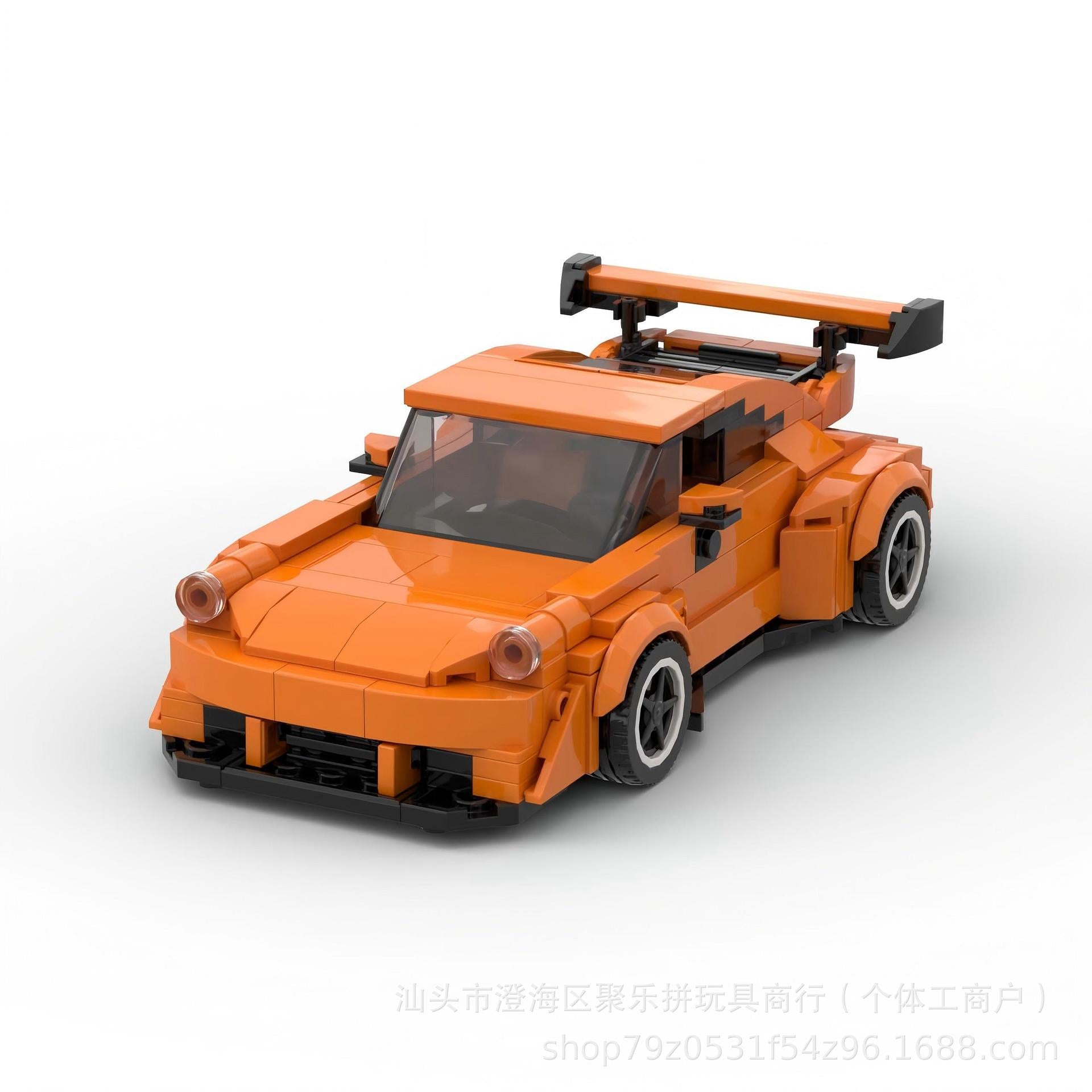 Porsche 911 MOC-Style Building Blocks Racing Car Model Collectible Sports Toy Gift