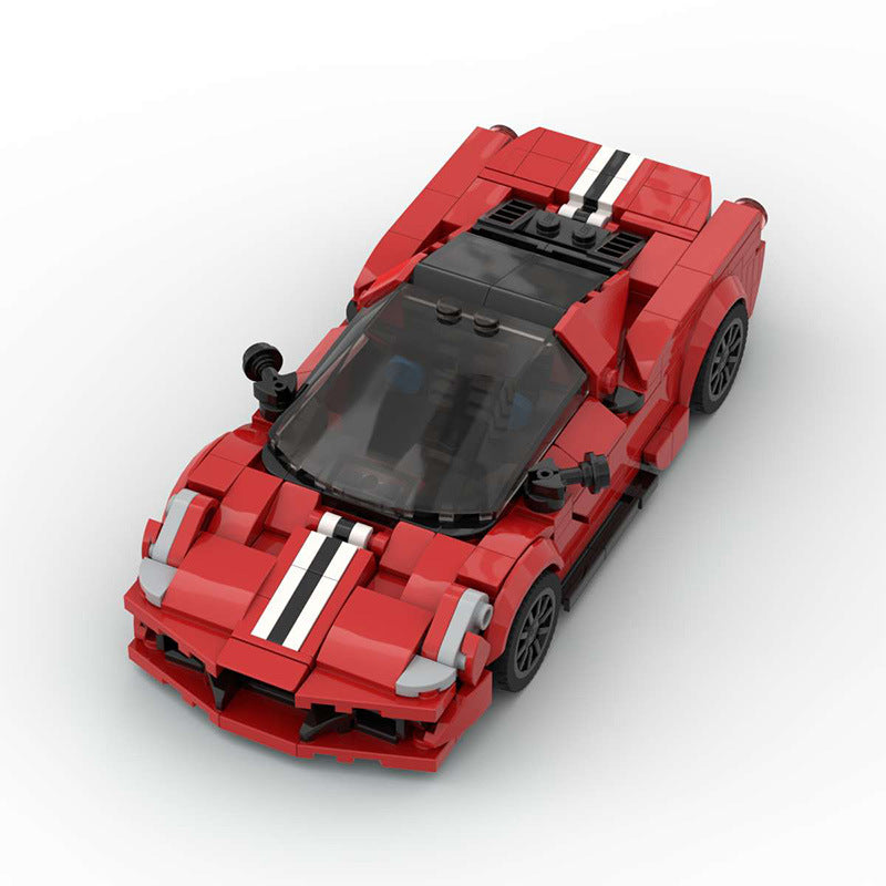 Ferrari 488 Pista MOC Style Supercar Building Blocks Model Collectible Toy Gift