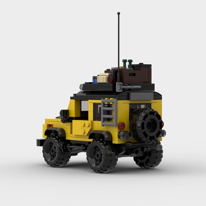 MOC Land Rover Defender Adventure Edition Building Block Model – Off-Road Travel 4x4 SUV Brick Car Toy for Collectors & Kids