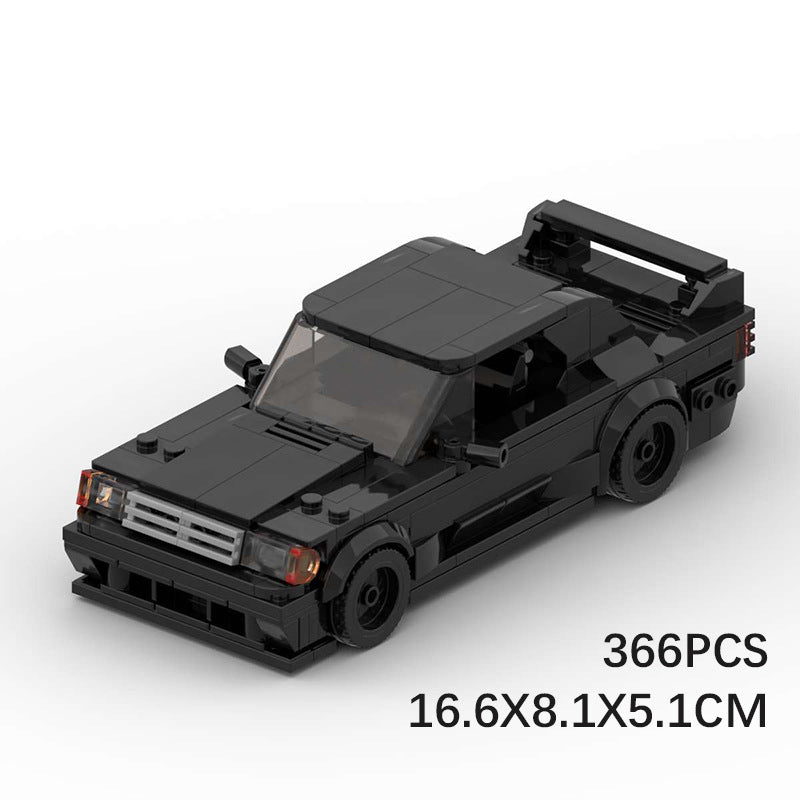 Mercedes Benz 190E MOC Style Building Blocks Classic Racing Car Model Collectible Toy Gift