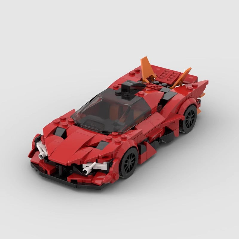 MOC Apollo EVO Supercar Building Block Model – 336PCS Collectible Brick Toy (16.5x7x4cm)