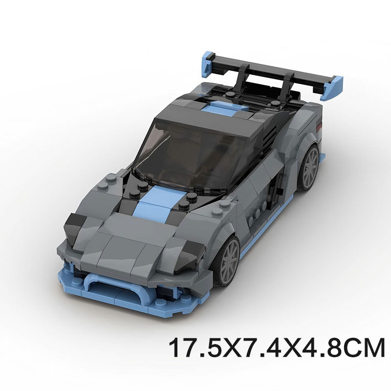 Porsche 718 GT4 RS MOC-Style Building Blocks Racing Car Model Collectible Sports Toy Gift