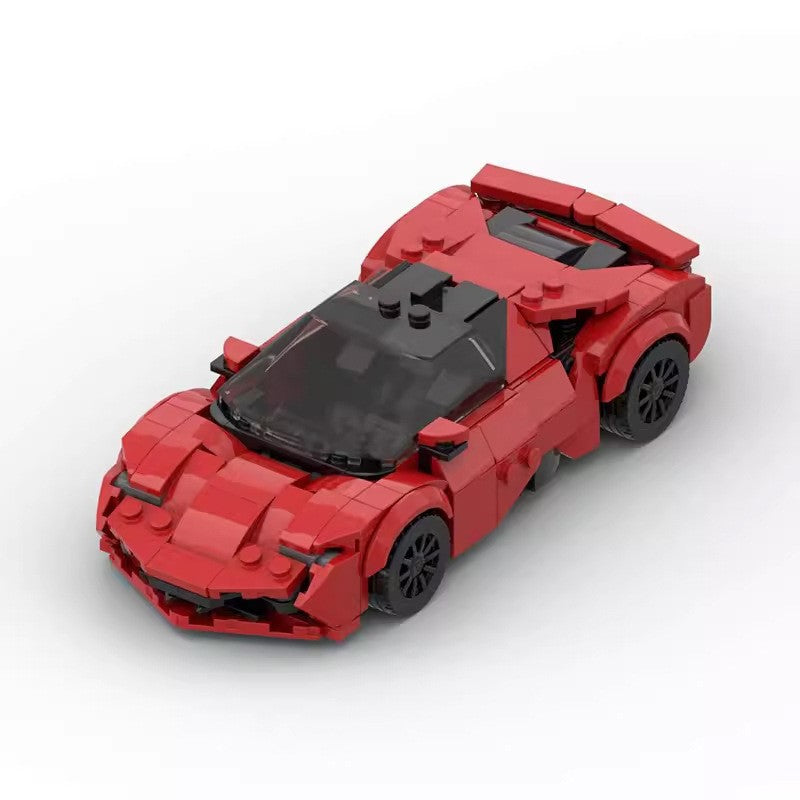 Ferrari SF90 Stradale MOC Style Supercar Building Blocks Model Collectible Toy Gift