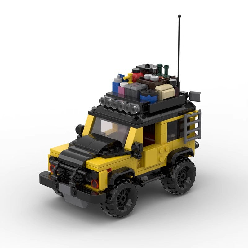 MOC Land Rover Defender Adventure Edition Building Block Model – Off-Road Travel 4x4 SUV Brick Car Toy for Collectors & Kids